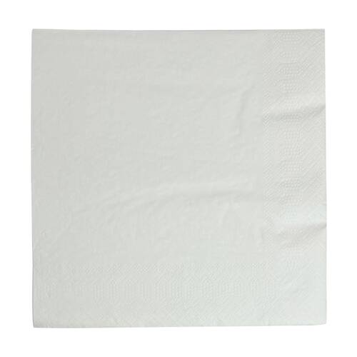 24x 50pc Partyware Lunch Naxins Set 2 Ply 330x330mm Tableware White