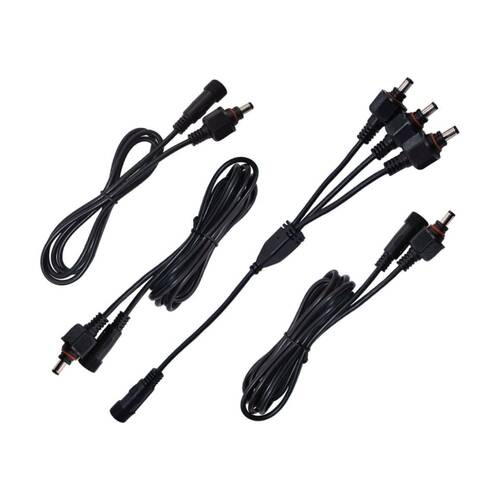 4pc Hulk Single Colour Extension Cable Kit 3-Way Splitter Set