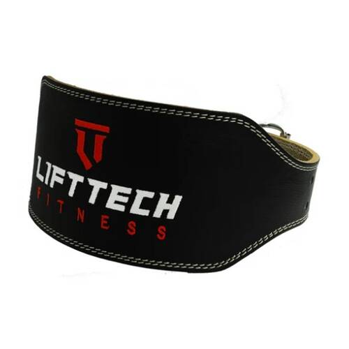 Lift-Tech Heavy Lifting Leather Extra Wide Panel Padded Belt Gray 6in Medium