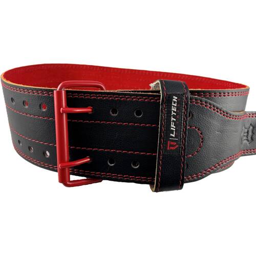 Lift-Tech Elite Pro Leather Heavy Weight Lifting Belt Black 4in Medium
