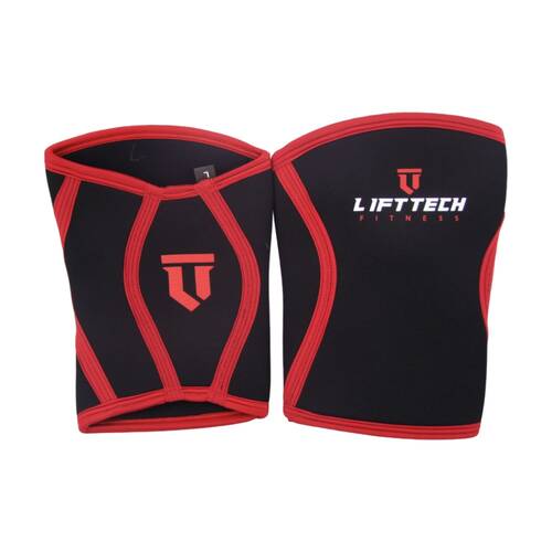 2pc Lift-Tech Pro Flexible Support Gym Knee Sleeves Set Neoprene Small 5mm