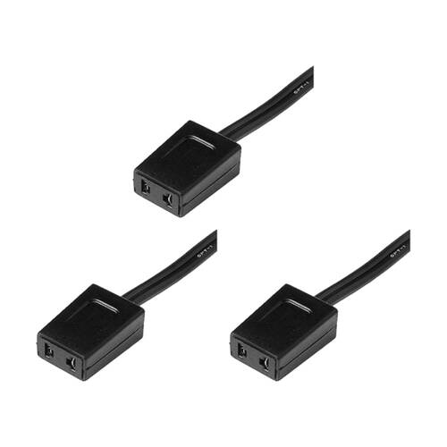 3PK 1M 240V AC Fan Lead 62.5cm 2 Pin Power Computer Electrical