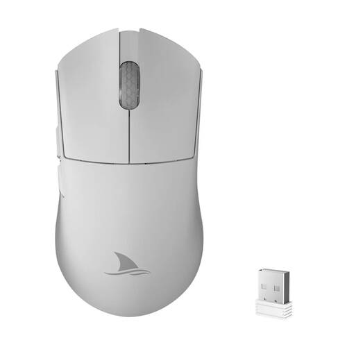 Darmoshark M3 Pro Kiran Trio-Mode Lightweight Gaming Mouse 1.5M White