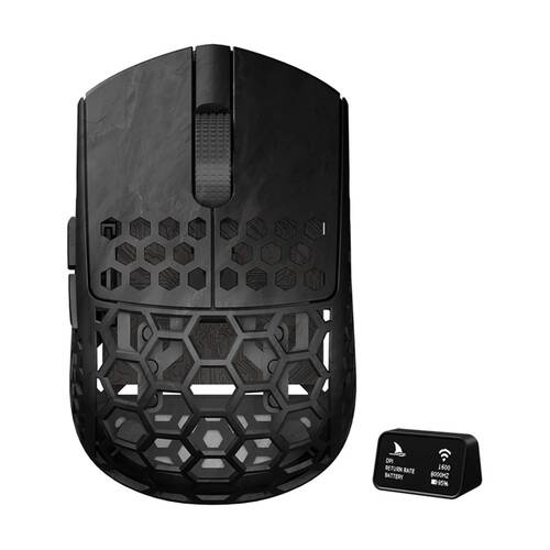 Darmoshark M5 Air MP Fish Head Trio-Mode Carbon Fiber 8K Gaming Mouse 1.5M Black