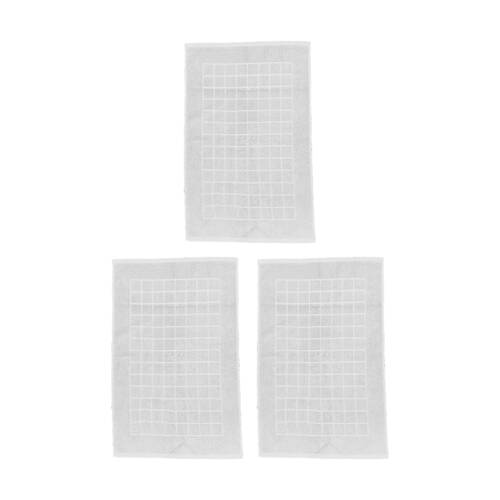 3PK Regal Non Slip Bath Mat Bathroom Floor Accessory Home Decor White