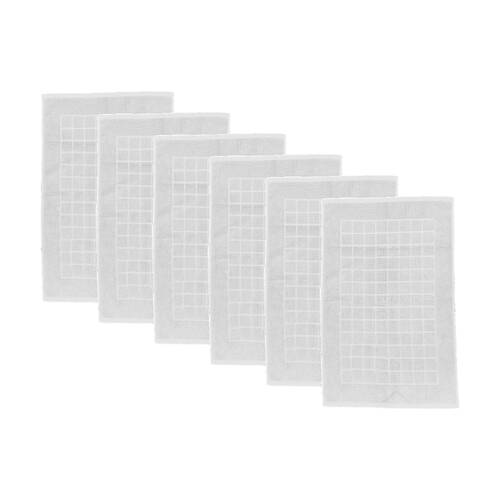 6PK Regal Non Slip Bath Mat Bathroom Floor Accessory Home Decor White