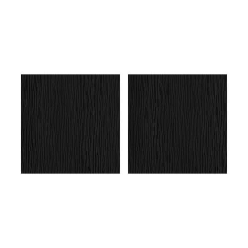 2PK Braz Printed Room Darkening Hanging Curtain Home Decor 140x223cm Black