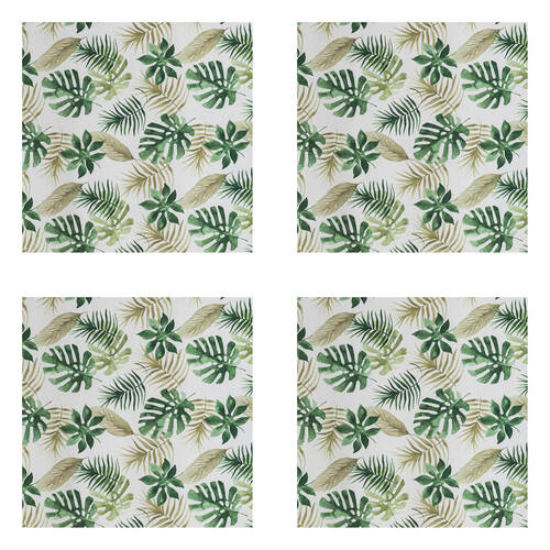 4PK Braz Printed Room Darkening Hanging Curtain Home Decor 140x223cm Palm Frond