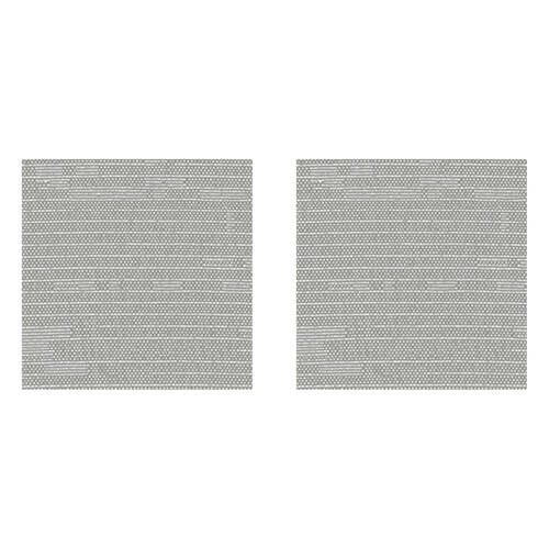 2PK Braz Blockout Room Hanging Curtain Home Decor 137x213cm Miami Silver