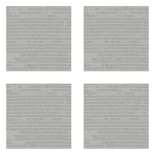 4PK Braz Blockout Room Hanging Curtain Home Decor 137x213cm Miami Silver