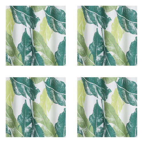 4PK Braz Printed Room Darkening Hanging Curtain Home Decor 140x223cm Large Leaf