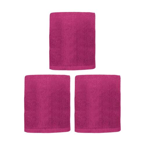 3PK Capri Non Slip Bath Mat Bathroom Floor Accessory Home Decor 45x75cm Berry