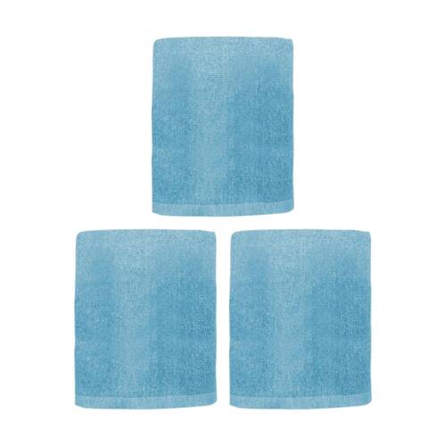 3PK Capri Non Slip Bath Mat Bathroom Floor Accessory Home Decor 45x75cm Sky Blue
