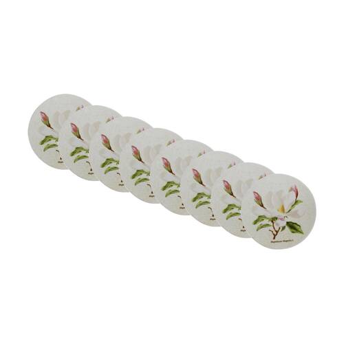 8PK LVD Magnolia Flower Ceramic Kitchen Trinket Tray Gift Dish 10cm