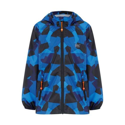 Mac In A Sac Kids Mini Edition 2 Packable Jacket Waterproof Blue Camo