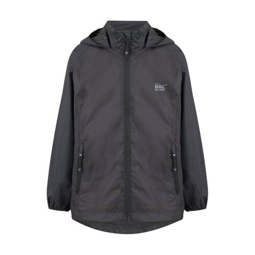 Mac In A Sac Kids Mini Origin Packable Jacket Waterproof Black