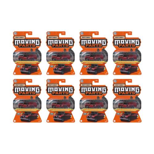 8PK All Brands Toys Matchbox Moving Parts Mini Toy Vehicles Assorted 3y+