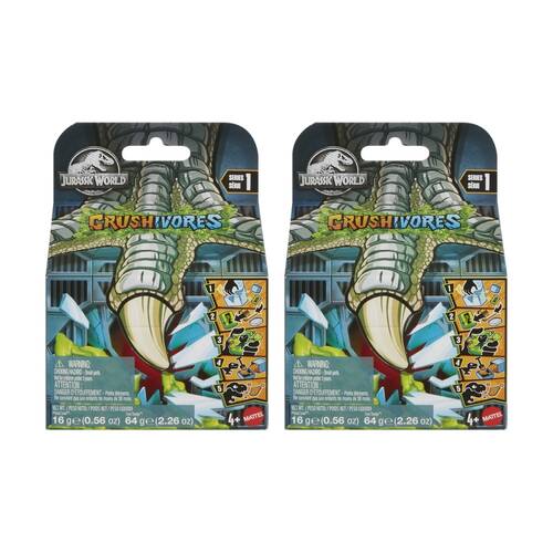 2PK Jurassic World Crushivores Dinosaur Figure Toy W/ Sand & Shovel Assorted 3y+