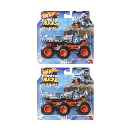 2PK Hot Wheels Monster Trucks Big Rigs Die-Cast Truck Vehicle Assorted 3y+