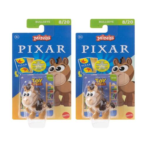 2PK Disney & Pixar Mini Figures Collectable Kids Character Doll 2.5cm 3y+