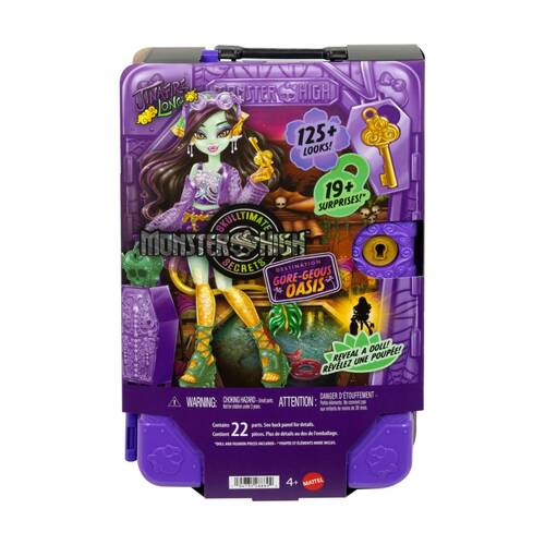 22pc Monster High Skulltimate Secrets Gore-Geous Oasis Doll Jinafire Long 4y+