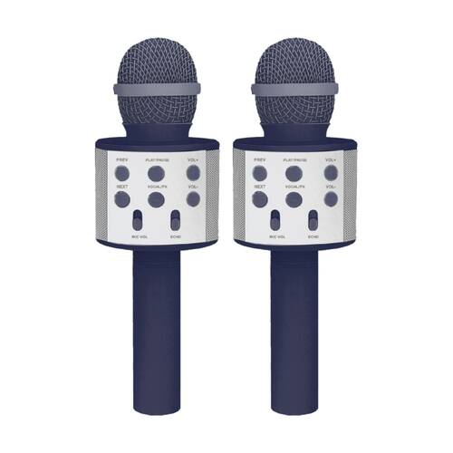 2PK Laser Karaoke Microphone Built-In Speaker USB Rechargeable Future Dusk
