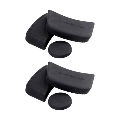 2x 3pc MasterCraft Silicone Pan Handle Sleeve Cooking Kitchen Set Black