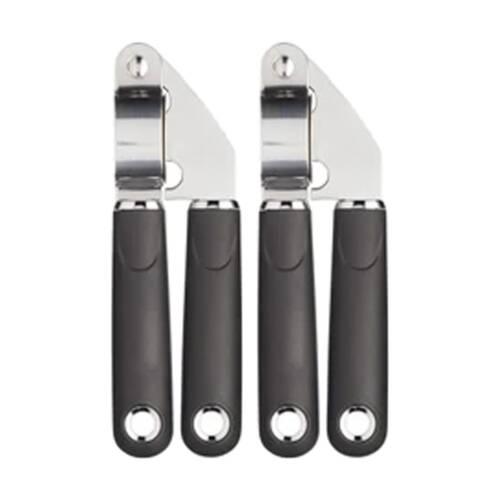 2PK MasterCraft Soft Grip Stainless Steel Garlic Press Comfortable Kitchen Tool