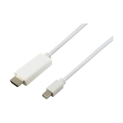 Comsol Mini DisplayPort Male-HDMI Male Computer Cable 2 Metres White