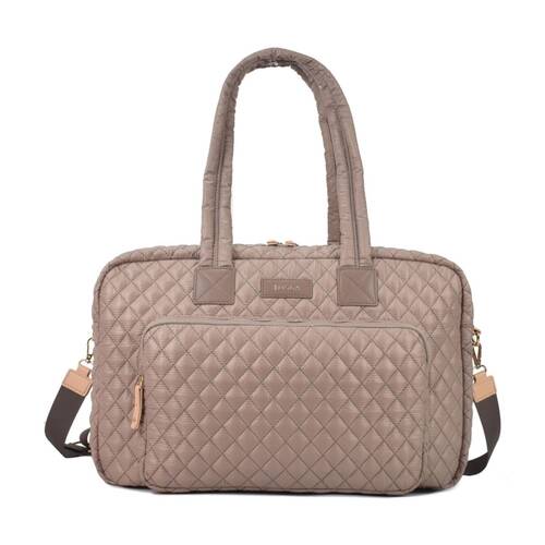 Tosca Women's Lightweight Quilted Metro Split Tote Travel Bag Magnet
