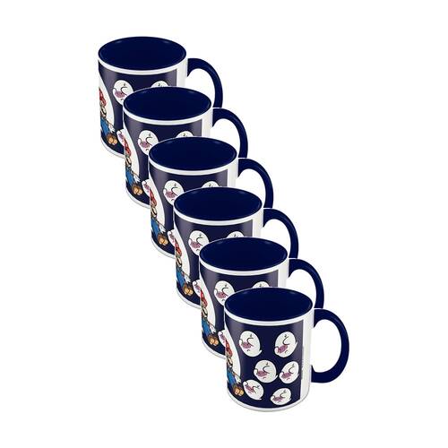 6PK Gaming Super Mario Boos Ceramic Coffee Drinking Mug Multicoloured