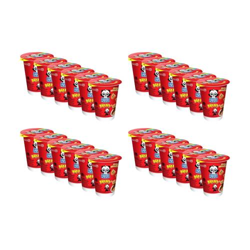24PK Meiji Hello Panda On The Go Biscuit Filled Chocolate Dip Cup 20g