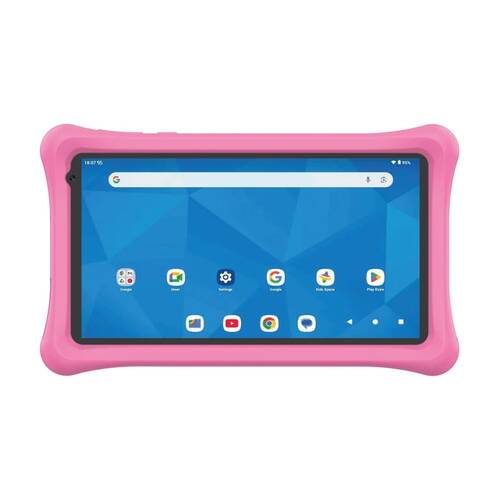 Laser Android 15 Tablet 4GB Ram 64GB Storage W/ Bumper Case 7 Inch Pink