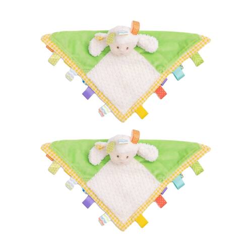 2PK Mary Meyer Taggies Sherbert Lamb Microfiber Plush Character Toy & Blanket