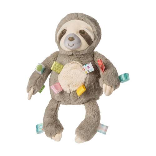 Mary Meyer Taggies Molasses Sloth Baby Soft Plush Animal Toy W/ Satin Loop Tags