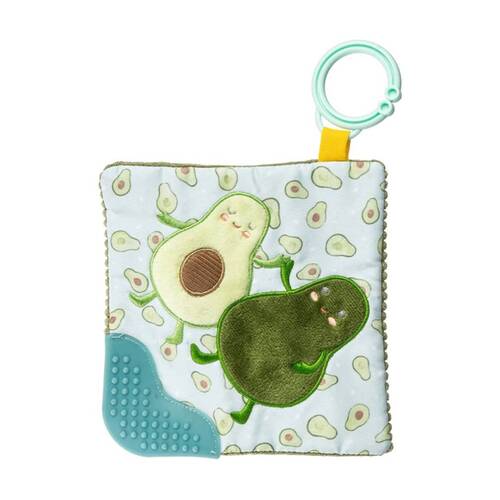 Mary Meyer Sweet Soothies Avocado?Soft Plush Crinkle Teether Green With Hook