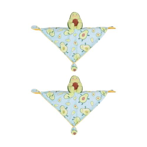 2PK Mary Meyer Sweet Soothies Avocado Plush Character Cuddle Toy/Satin Blanket