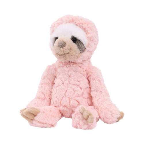 Mary Meyer Blush Sloth Soft Putty Plush Weighted Fabric Beans Animal Toy 28cm