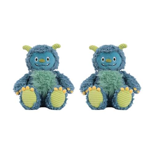 2PK Mary Meyer Monster Friends Blink Soft Plush Cuddle Toy Blue 29cm