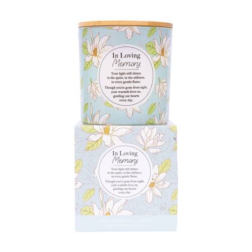Meaningful Melts Soy Wax Blend Champagne Scented Candle In Loving Memory 340g