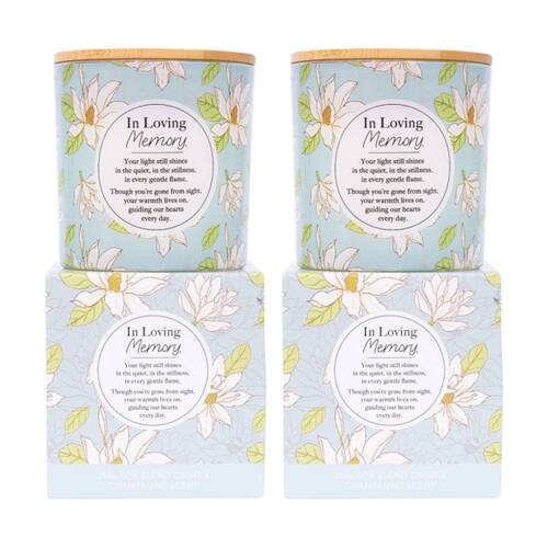 2PK Meaningful Melts Soy Wax Blend Champagne Scented Candle Loving Memory 340g