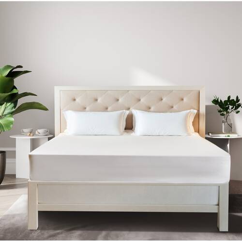 Odyssey Living Bamboo Mattress Protector Fully Fitted Home Bedding White