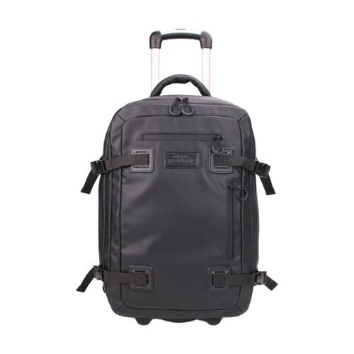 Men's Republic Carryon Travel Bag Soft Pebble Cow Hide Faux Leather 55cm