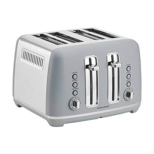 Morphy Richards Ascend Chrome Electric 4 Slice Toaster 2200W Upward Blue
