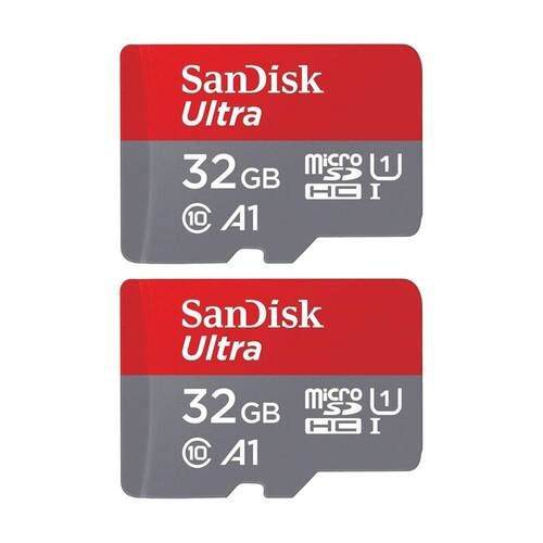 2PK Sandisk Micro SDHC 32GB A1 120Mb/s Class 10 SD Card