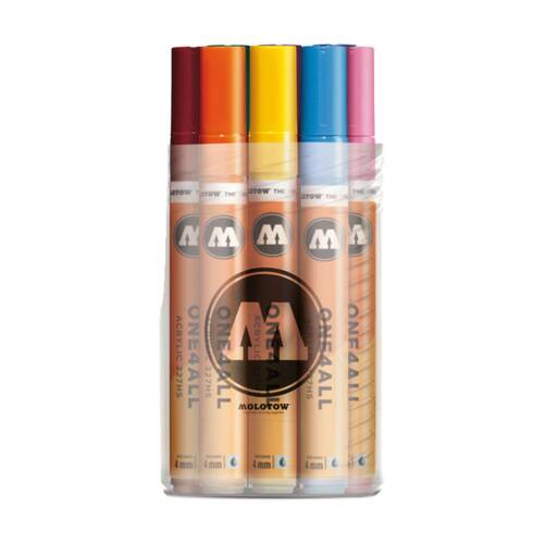 12pc Molotow One4All Art/Craft Drawing Pen Marker Set 4mm Multicolour