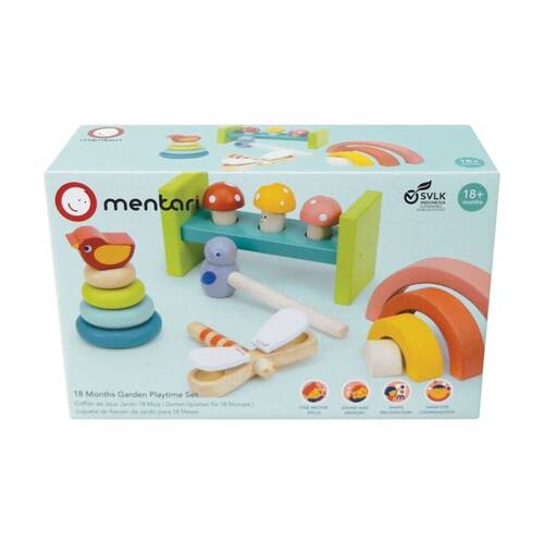 Mentari Garden Playtime Set Stacking Sensory Toys Kids 18 Months+