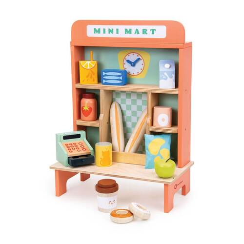 Mentari Mini Mart Retro Convenience Store Playset Wooden Toy Kids 3y+