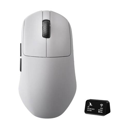 Darmoshark N7 Max Tiger Shark Trio-Mode 8K Polling Rate Gaming Mouse 1.5M White