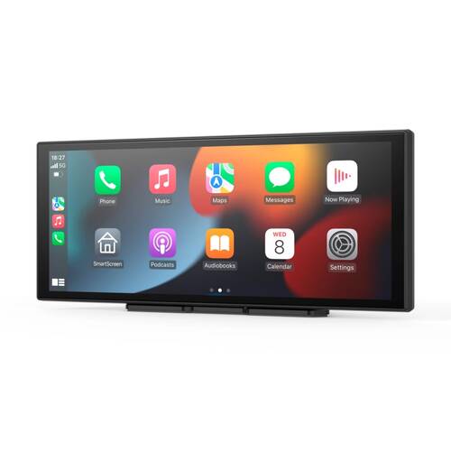 Laser CarPlay Android Auto Voice Control W/ Dual Camera 12 Inch Black